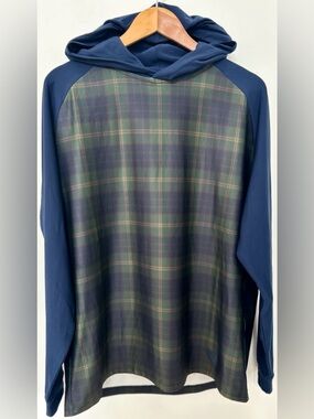 FootJoy FJ x Pinehurst Hoodie Men’s Large NWT Golf Performance Plaid 24x30